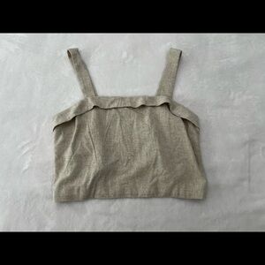 Cropped Linen Tank